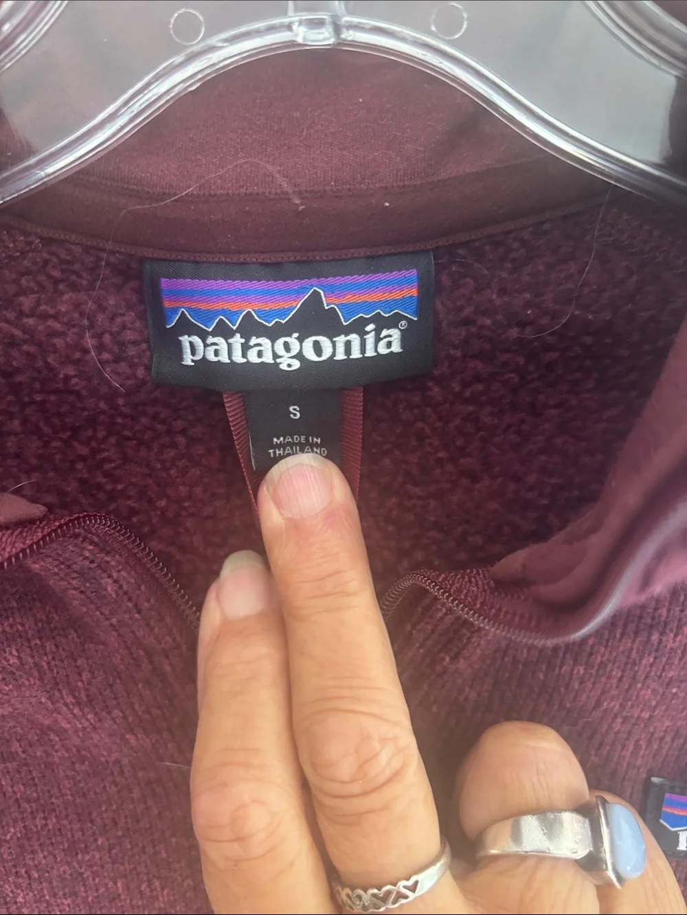 Patagonia Men's Burgundy Half-Zip Fleece Pullover